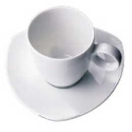 Koffiekop en schotel driehoek