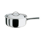 Steelpan 16 cm, laag model met deksel