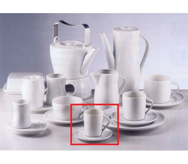 Espressokop en schotel