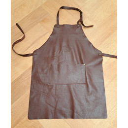 Lederen schort Cognac