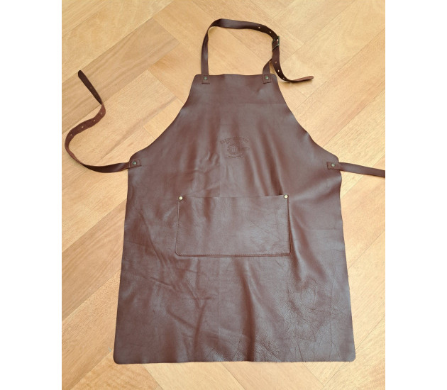 Lederen schort Cognac