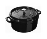 Zwart glans 24 cm