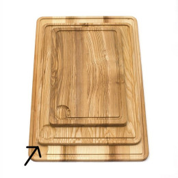 Snijplank met geul middel
