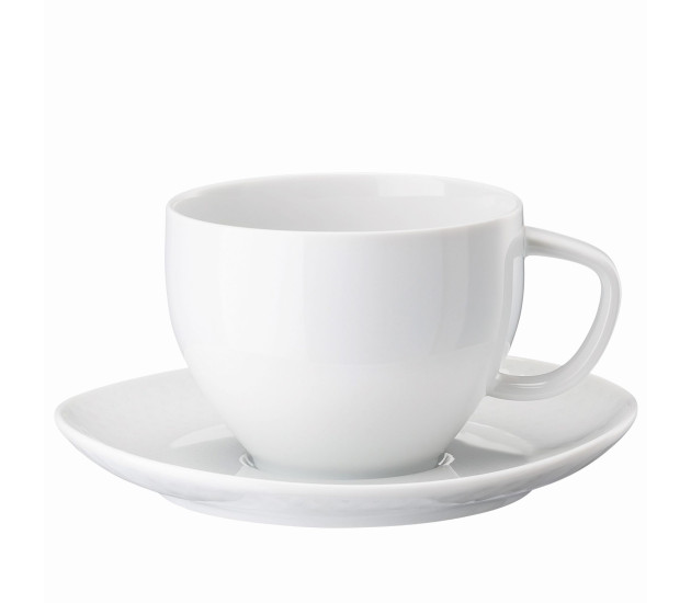 Cafe au lait kop en schotel