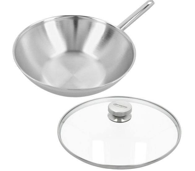 Wok 30 cm + Gratis Glasdeksel