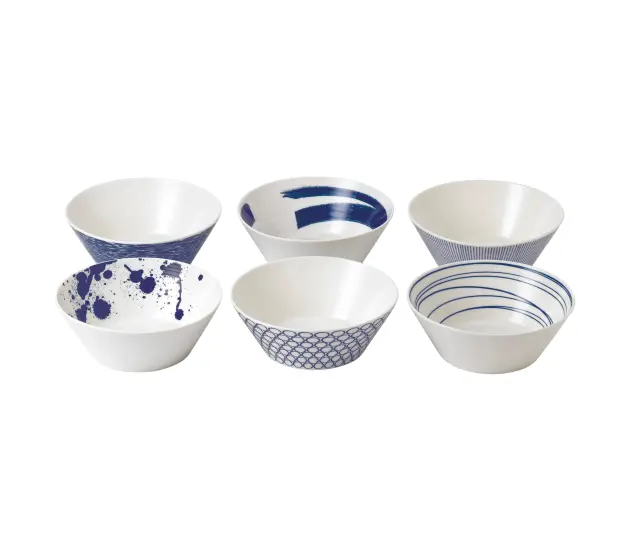 Schalen/diepe borden 21 cm set van 6