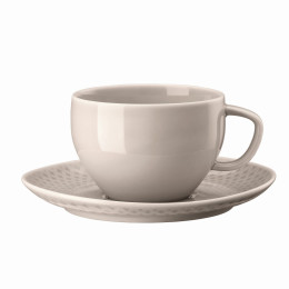 Café au Lait kop en schotel
