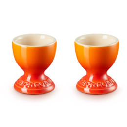 Eierdopje Oranjerood set/2