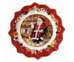 Schaal groot Santa leest verlanglijst