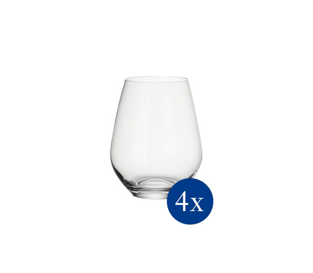 Set van vier waterglazen