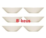 B- keus Set van 6 diepe borden 21 cm