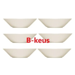 B- keus Set van 6 diepe borden 21 cm