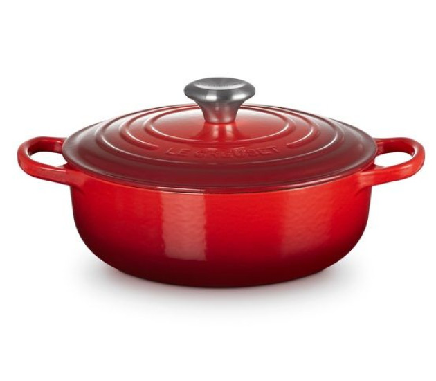 Rood Rond 24 cm laag model