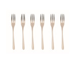 Antique Champagne Set van 6 Gebaksvorkjes