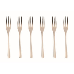 Antique Champagne Set van 6 Gebaksvorkjes