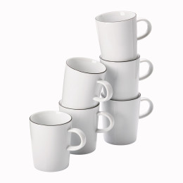 Set van zes bekers