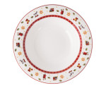 Diep bord 23 cm Wit