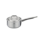 Steelpan 14 cm, laag model met deksel
