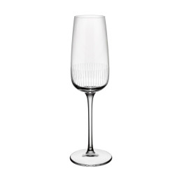 Set van vier champagneflutes