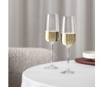Set van vier champagneflutes