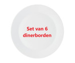 Set van 6 dinerborden 27 cm