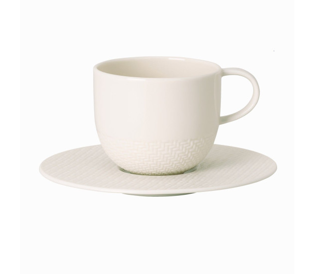 Kop en schotel White Tone