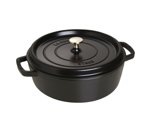 Laag Zwart (mat) 28 cm