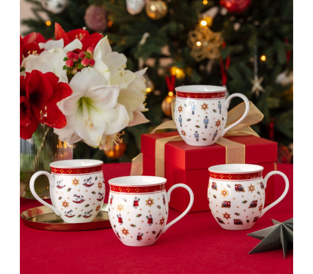 Set van 4 bekers