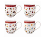Set van 4 bekers