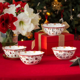 Set van 4 schaaltjes