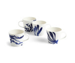 Bekers set van 4  Mixed Patterns Blue
