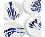 Gebakbordjes set van 4 Mixed patterns Blue