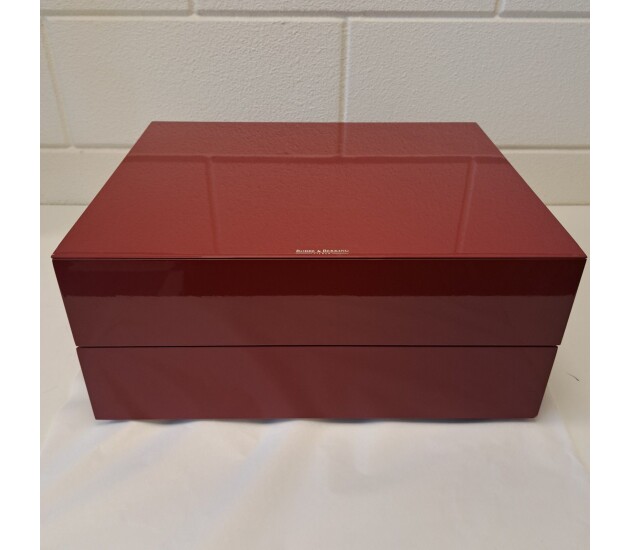 Cassette kist Rood Gelakt
