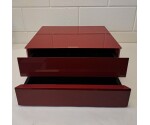 Cassette kist Rood Gelakt