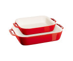 Set van 2 schalen Rood