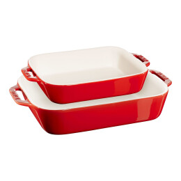 Set van 2 schalen Rood