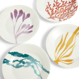 Gebakbordjes set van 4 Mixed Pattern