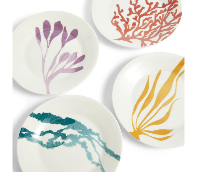 Gebakbordjes set van 4 Mixed Pattern