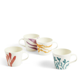 Bekers set van 4 Mixed Pattern