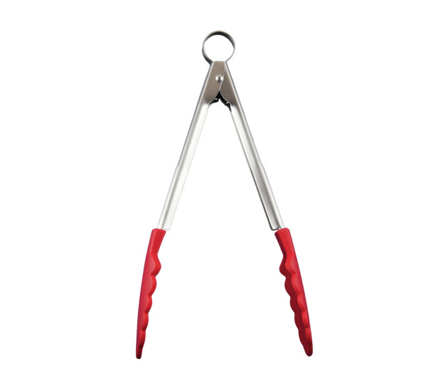 Siliconen tang rood 24 cm