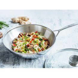Wok 30 cm + Gratis Glasdeksel