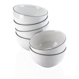 Set van zes schaaltjes