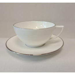 Theekop en schotel Lined