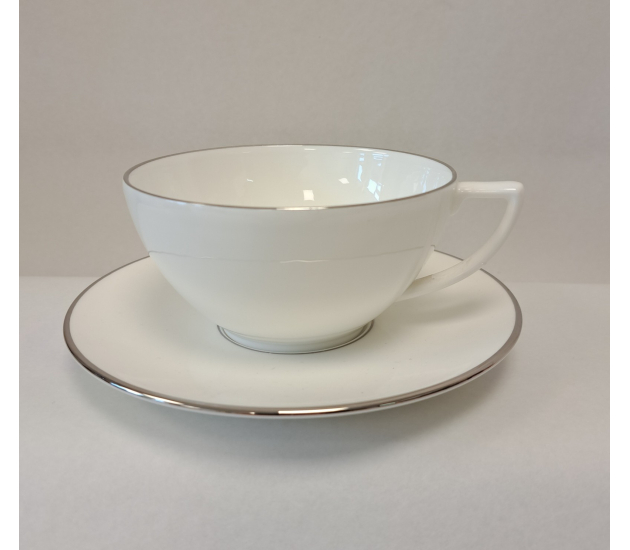 Theekop en schotel Lined