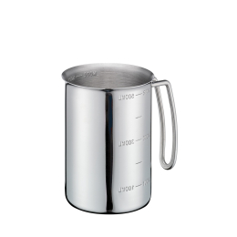 Maatbeker RVS 0,5 l.