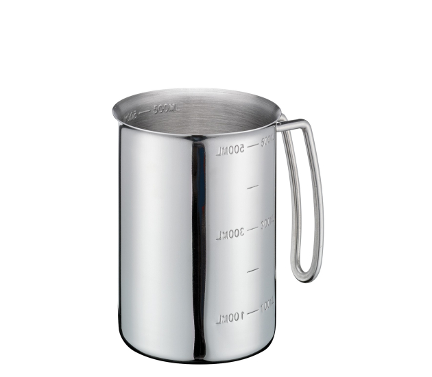 Maatbeker RVS 0,5 l.