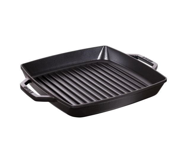 Grill met 2 grepen 28x28 cm
