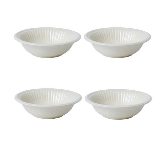 Set van vier papschaaltjes 16 cm
