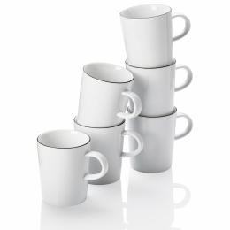Set van zes bekers