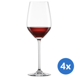 Water/Rode wijnglas set/4 nr. 1